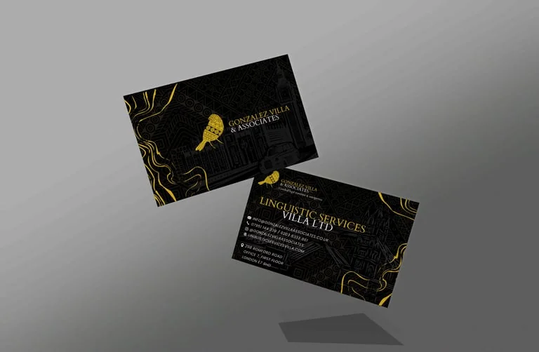 Tarjetas de visita de González Villa & Associates