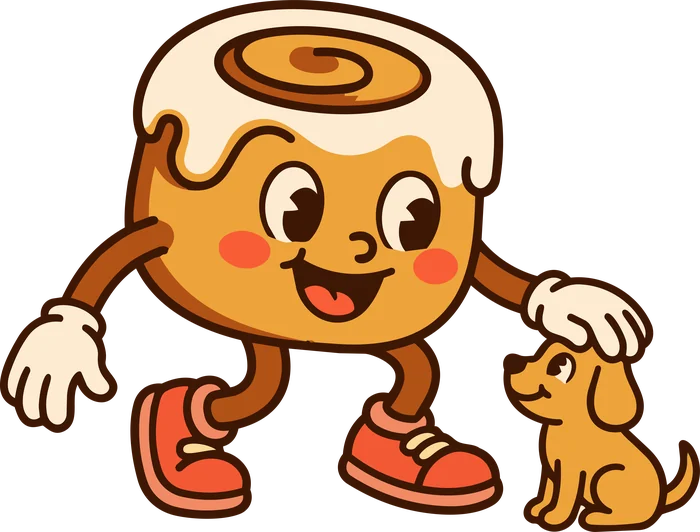Personaje de Rollstars acariciando a un perro